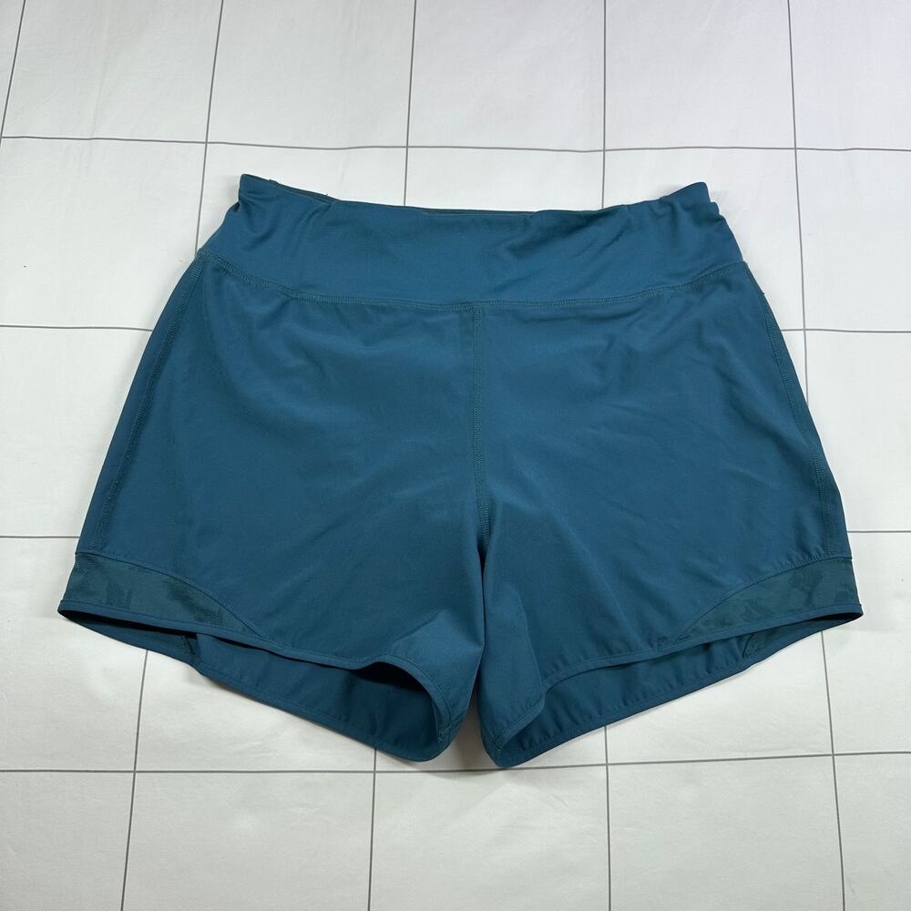 Women's Athletic Shorts — Teal Performance Running Shorts